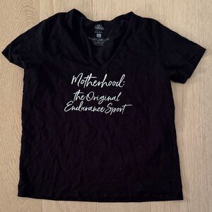 Raw Threads Soft Black Graphic Tee with White Text size XL